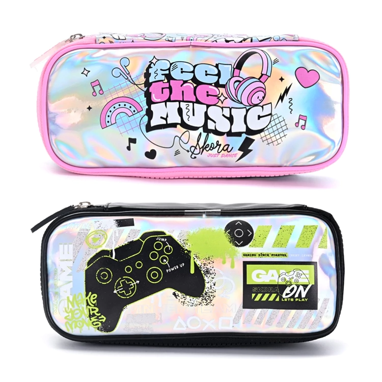 CARTUCHERA FEEL THE MUSIC METALIZADA SKORA