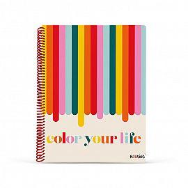 CUADERNO UNIVERSITARIO CUADRICULADO RAINBOW