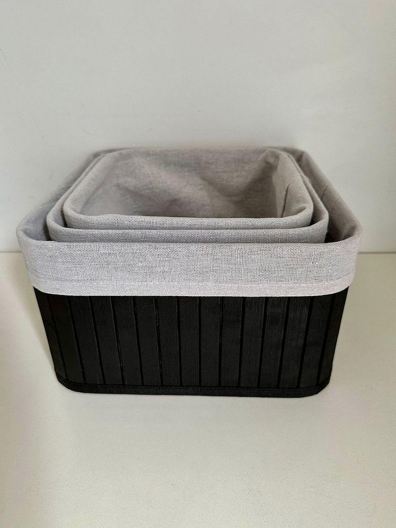 ORGANIZADOR DE BAMBOO/LIENZO  GRANDE