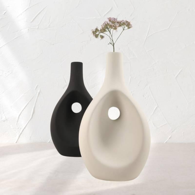 FLORERO DE CERAMICA  11.5X5.8X20.3CM