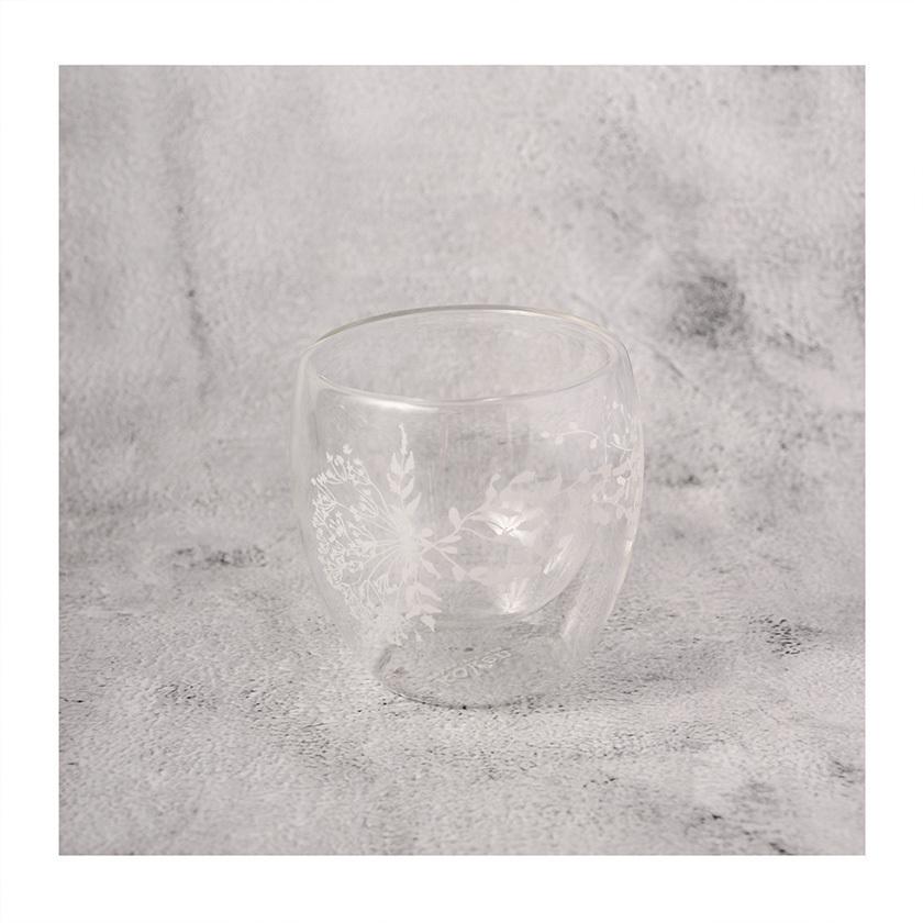 TAZA SIN ASA DOBLE VIDRIO 150 ML DISEÑO