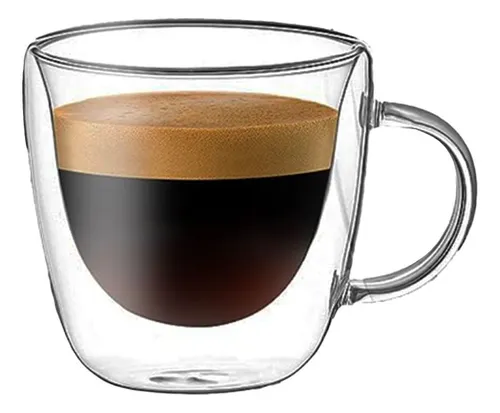 TAZA DOBLE VIDRIO CAFE 120 ML