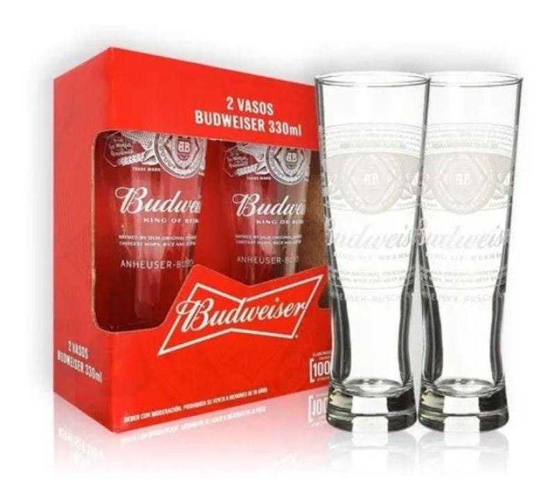 VASO X2 BUDWEISER 330 ML