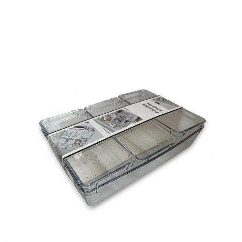 Set x4 organizadores lisos con base de puntos