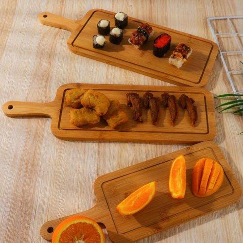 TABLA RECTANGULAR C/MANGO 16X40CM BAMBOO