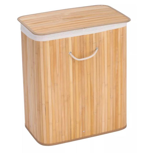 CESTO PLEGABLE BAMBU P/ROPA 60X41X30 CM