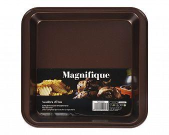 ASADERA RECTANGULAR 38X27X4.8 CHOCO/ROSE