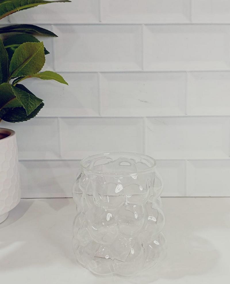 VASO VIDRIO BURBUJA 350 ML