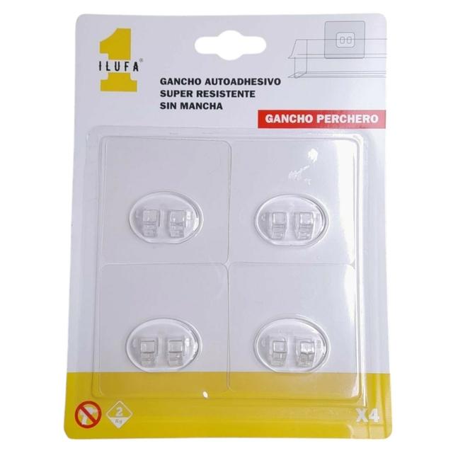 GANCHO AUTOHADESIVO X 4 PCS