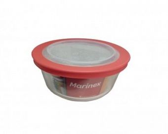 BOWL RED 600ML C/TAPA PLAST PRACTICA