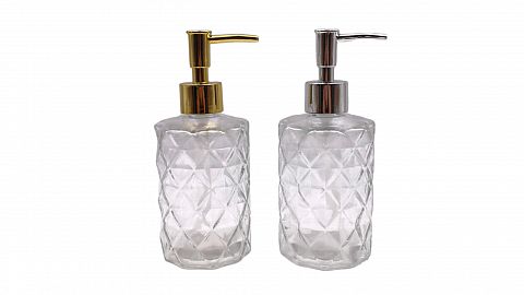 DISPENSER JABON ROMBOS C/DOSIFICADOR DOR/PLAT