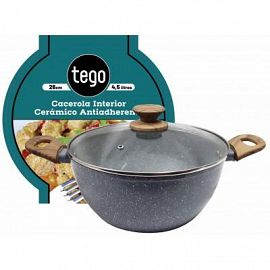 CACEROLA 26X10.7CM CERAM. MARMOLADO TEGO
