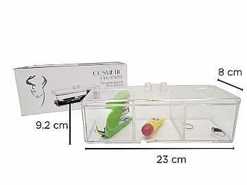 ORGANIZADOR COSMETIC RECTANGULAR 23X9.2X8CM