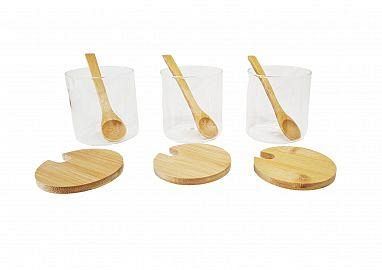 SET ESPECIER. CUCHARAS  BAMBOO  9,5X8CM