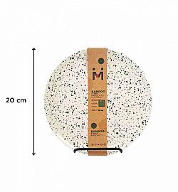 PLATO POSTRE BAMBOO 20CM 4 DISEÑOS