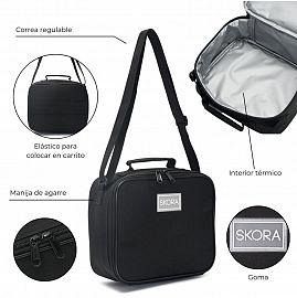 LUNCHERA BACK TO COOL 24X20X10CM -NEGRO