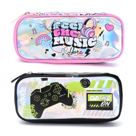 CARTUCHERA FEEL THE MUSIC METALIZADA SKORA