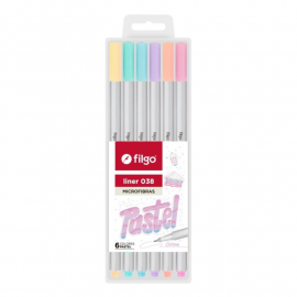 MICROFIBRA FILGO LINER 038 0.4MM X 6U. PASTEL