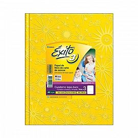 CUADERNO EXITO E3 X48 HJS COLOR AMARILLO =