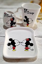 SET DESAYUNO TAZA Y PLATO TOSTADA