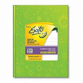 CUADERNO EXITO E3 LUNARES VERDE MANZANAX48H =