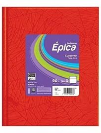 CUADERNO EPICA NUMERO 3 ROJO 90GR X48 H =