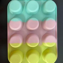 MOLDE SILICONA MUFFIN 12 PCS MULTICOLOR