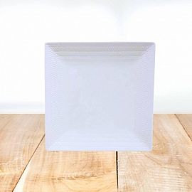 PLATO CERAMICA CUAD LABRADO 20.5X20.5CM