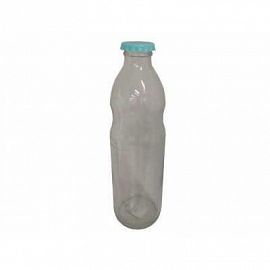 BOTELLA VIDRIO LISA C/TAPA 1 LTR.