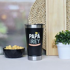 VASO CERVECERO DE ACERO NEGRO