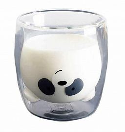 TAZA DOBLE VIDRIO OSO PANDA