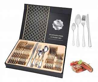 JUEGO DE CUBIERTOS 24 PCS EN CAJA