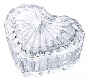 ALHAJERO CORAZON  VIDRIO 10 CM