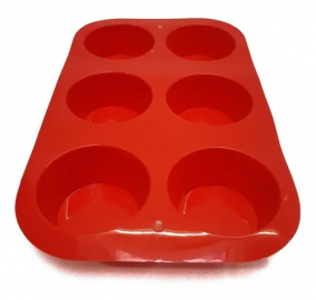 MOLDE SILICONA MUFFIN X 6