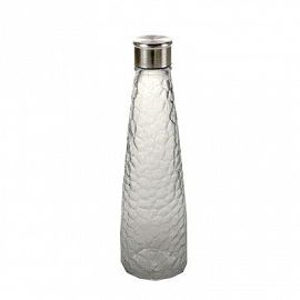 BOTELLA  DE  VIDRIO TAPA ACERO 750 ML