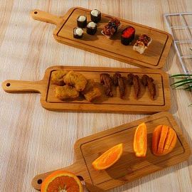 TABLA RECTANGULAR C/MANGO 16X40CM BAMBOO
