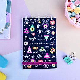 MINI LIBRETA ANILLADA C/ ELASTICO
